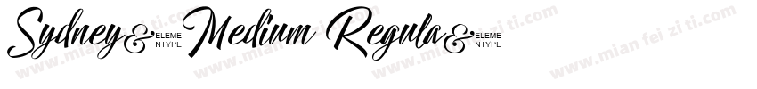 Sydney-Medium Regula字体转换